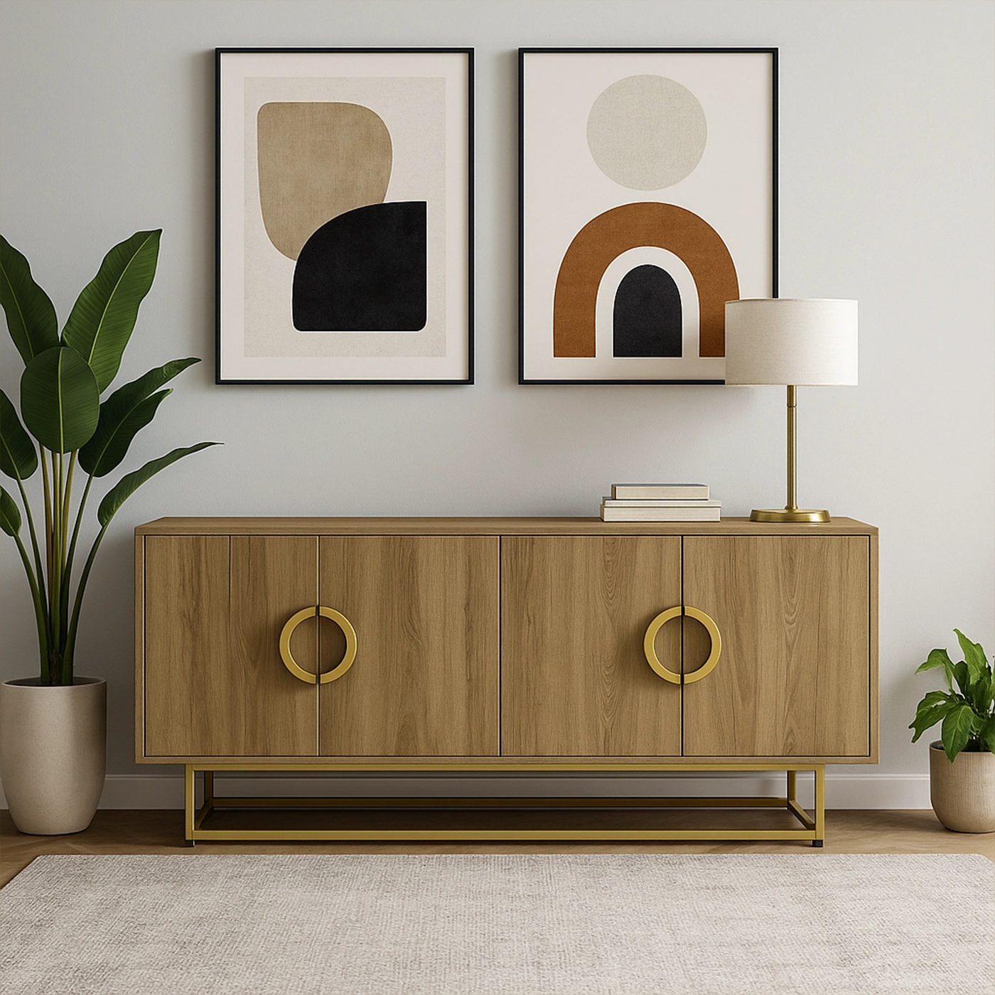 Aurora Gold Ring Sideboard
