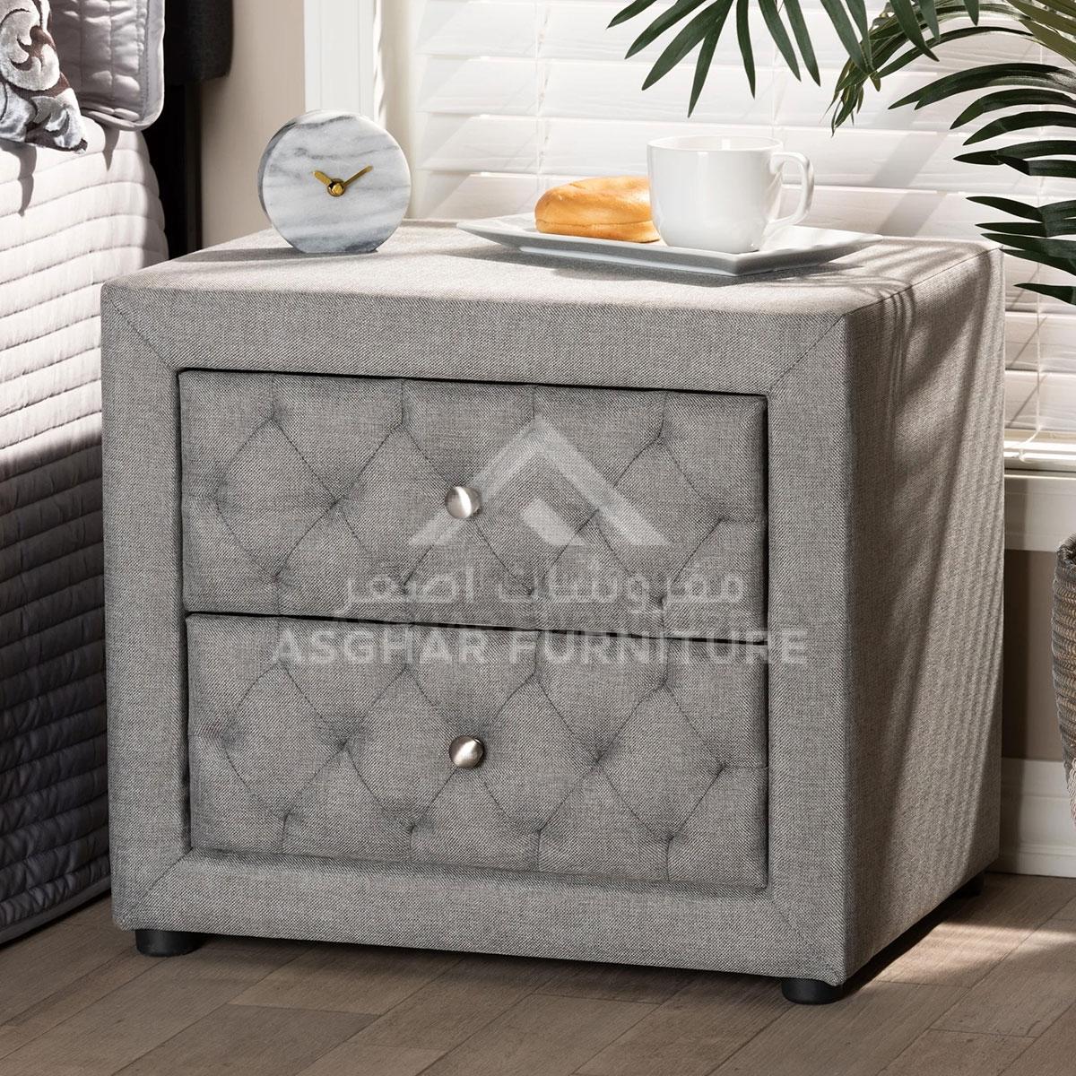 Diamond 2 Drawer Nightstand - Image 2