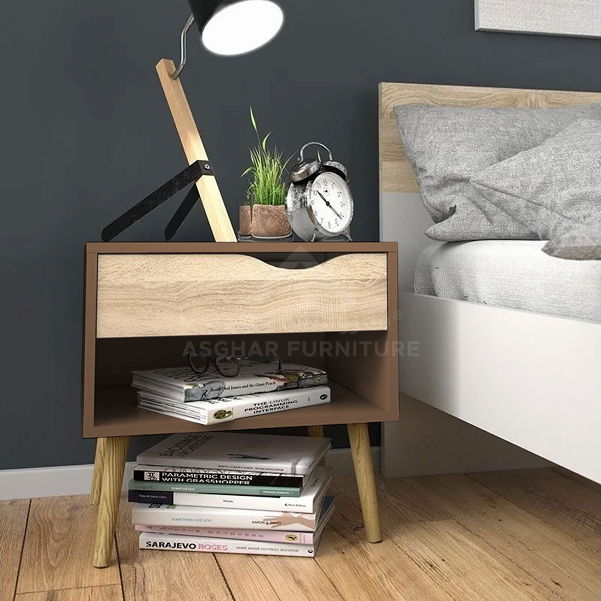 Diana 1-Drawer Nightstand - Image 3