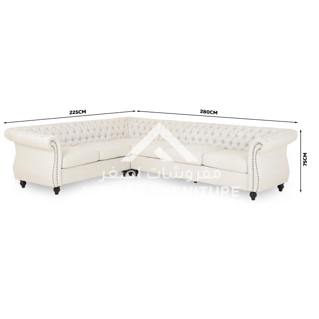 Ashlyn Tufted Sectional Sofa - Image 3