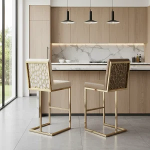 HexaGold Bar Stool