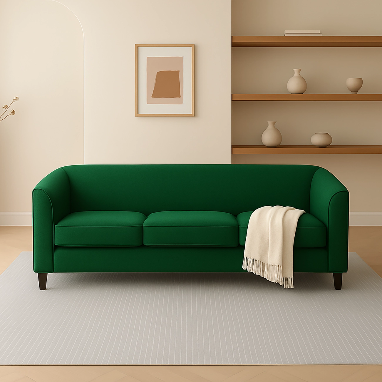Hollis Classic Minimalist Sofa - Image 2
