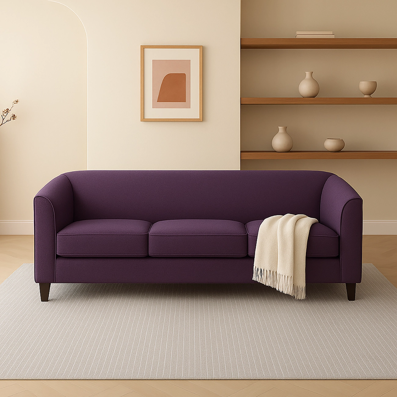 Hollis Classic Minimalist Sofa - Image 3