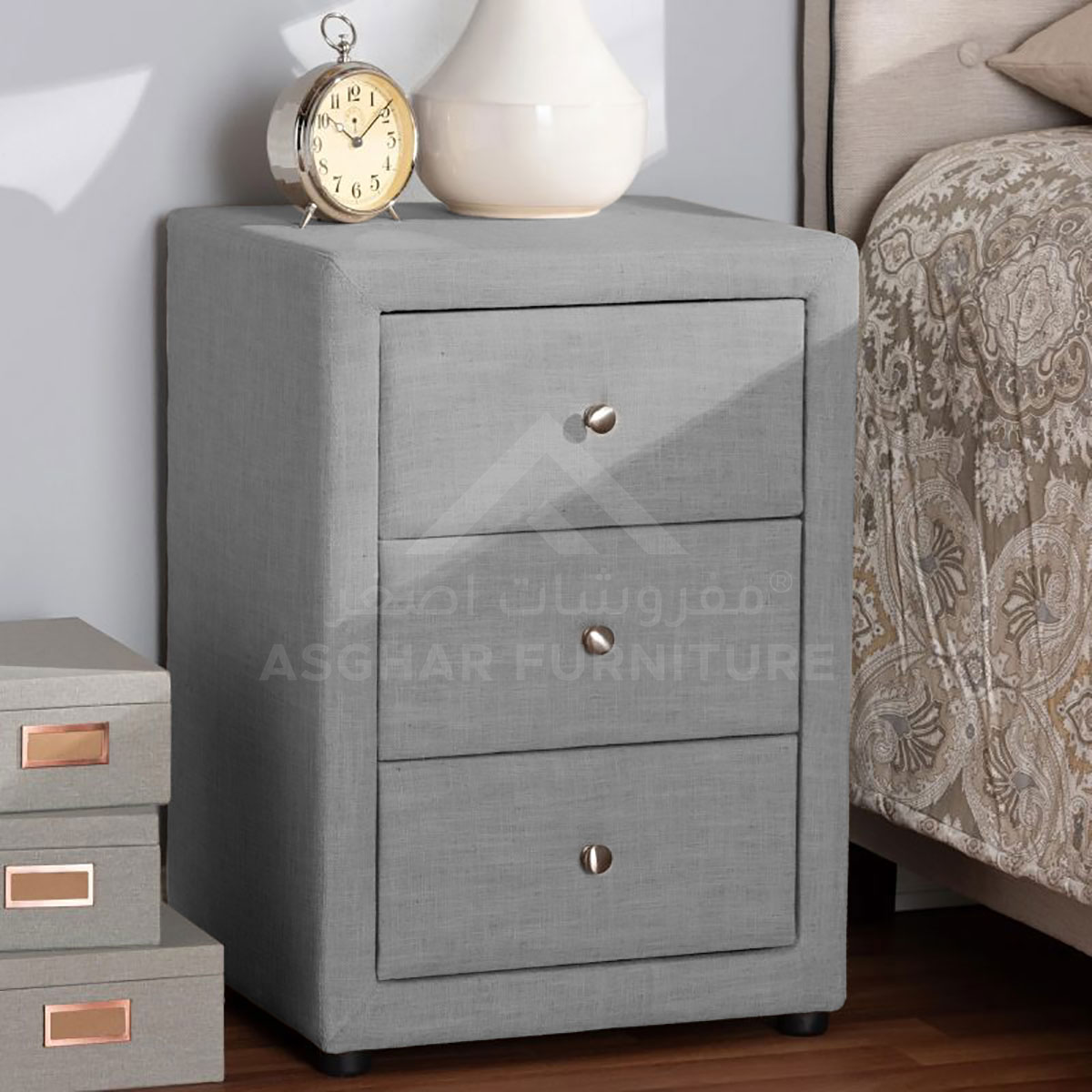 Nelson 3-Drawer Nightstand - Image 3