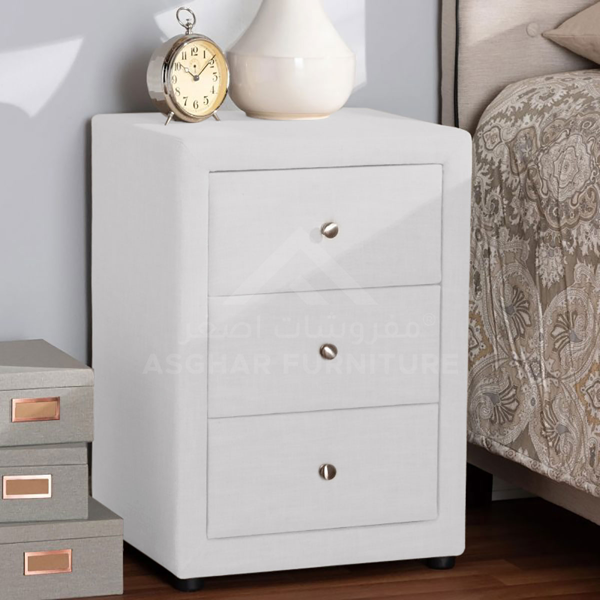 Nelson 3-Drawer Nightstand - Image 4
