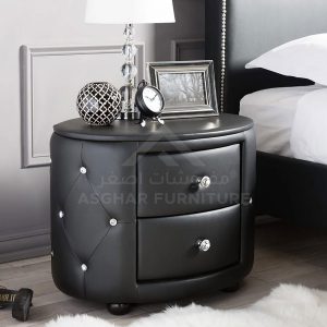Oval 2-Drawer Nightstand