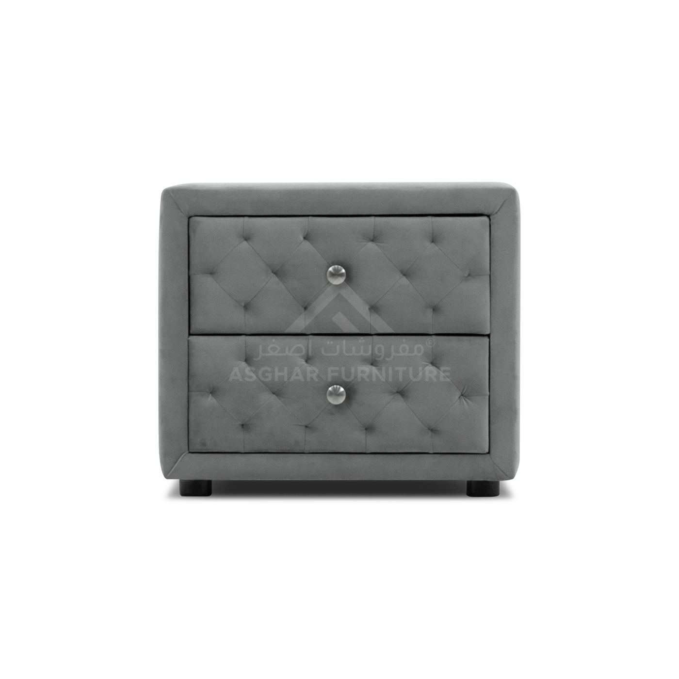 Diamond 2 Drawer Nightstand - Image 5